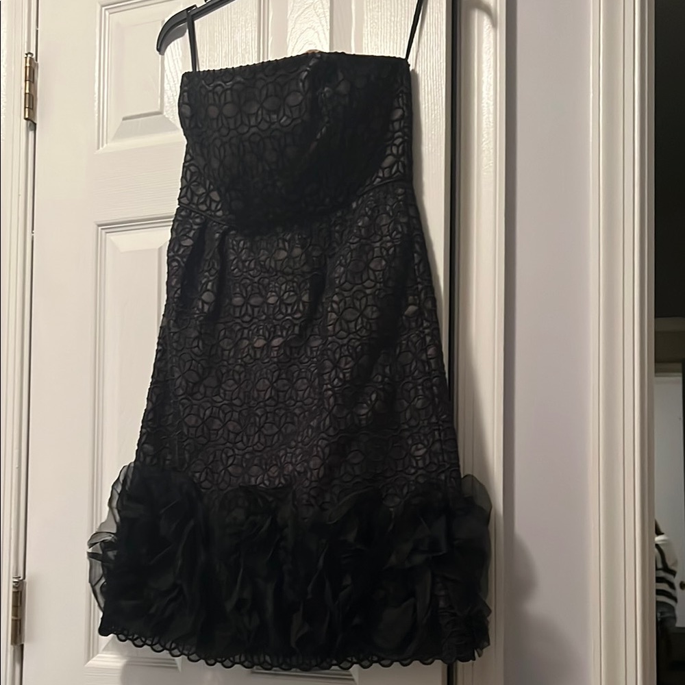 MILLY Black Lace Dress